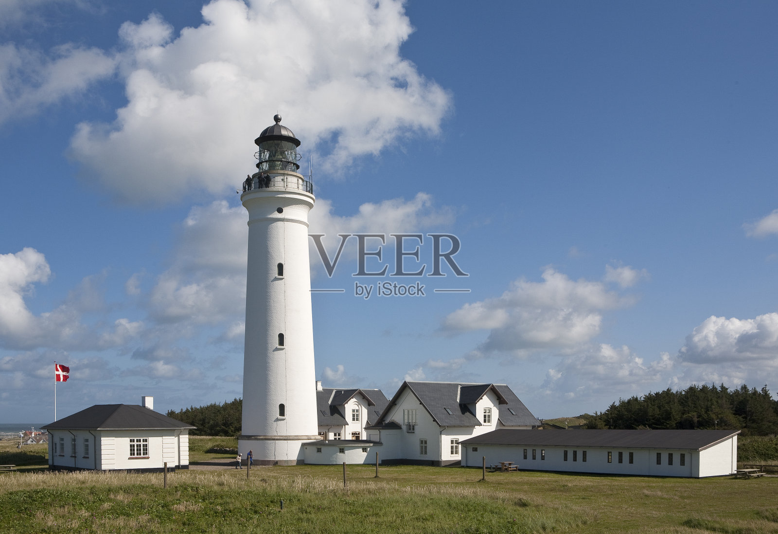 传统的丹麦灯塔照片摄影图片