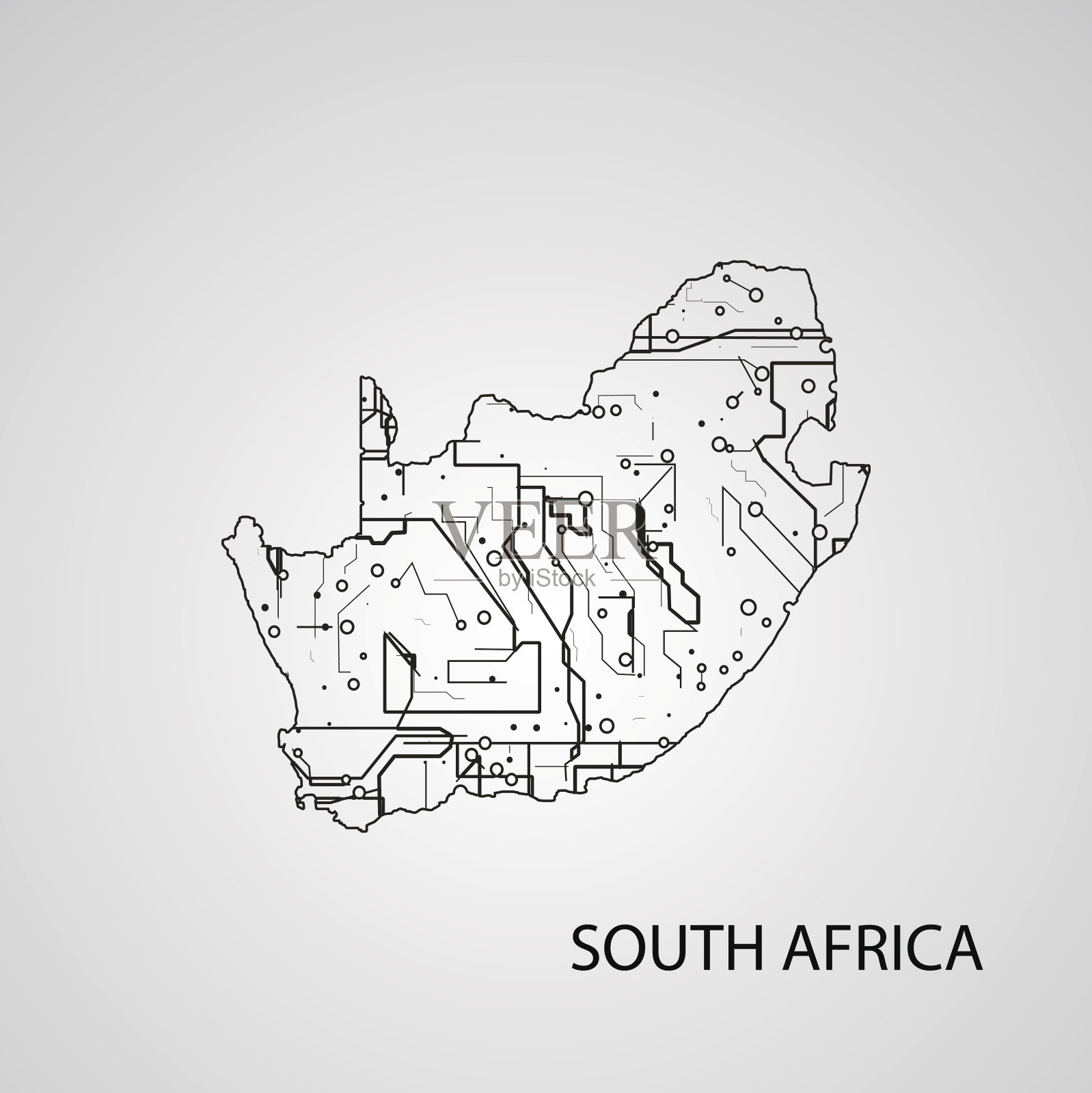 电路板南非插画图片素材