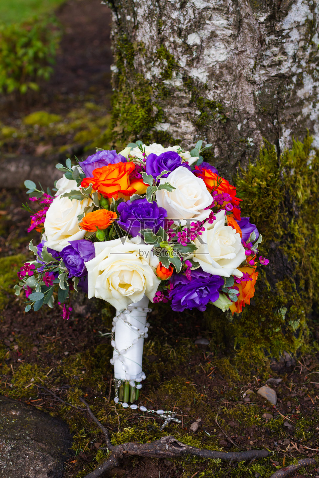 户外婚礼花束照片摄影图片