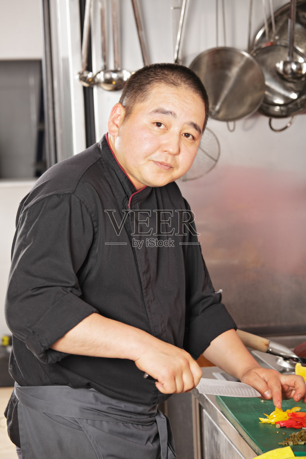 厨师用红辣椒照片摄影图片