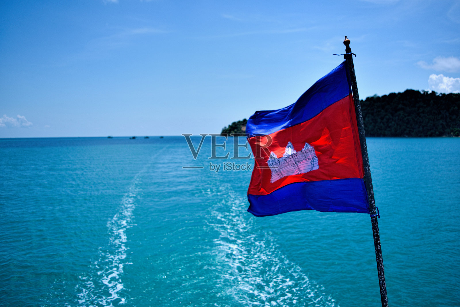 柬埔寨国旗照片摄影图片