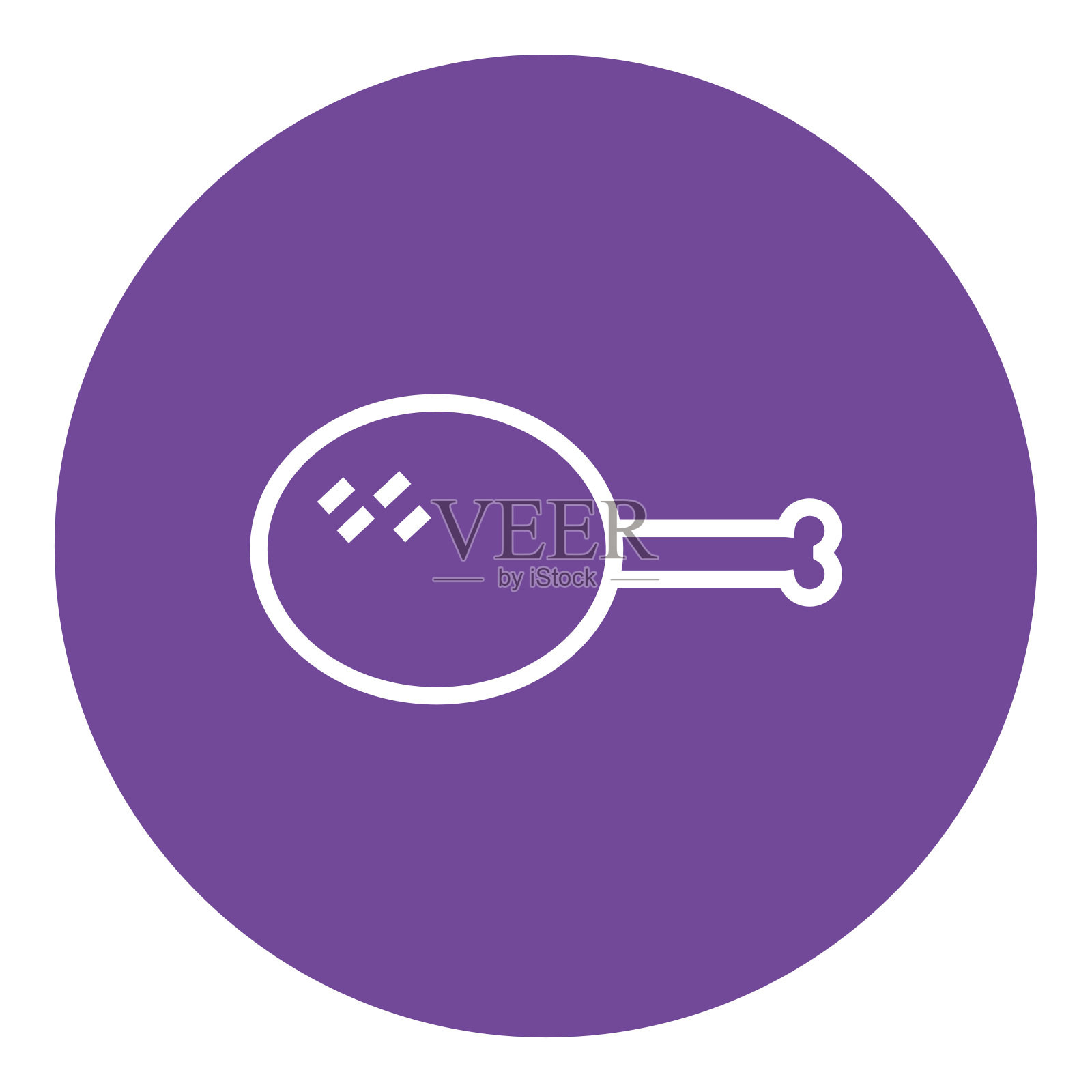 鸡腿线图标插画图片素材