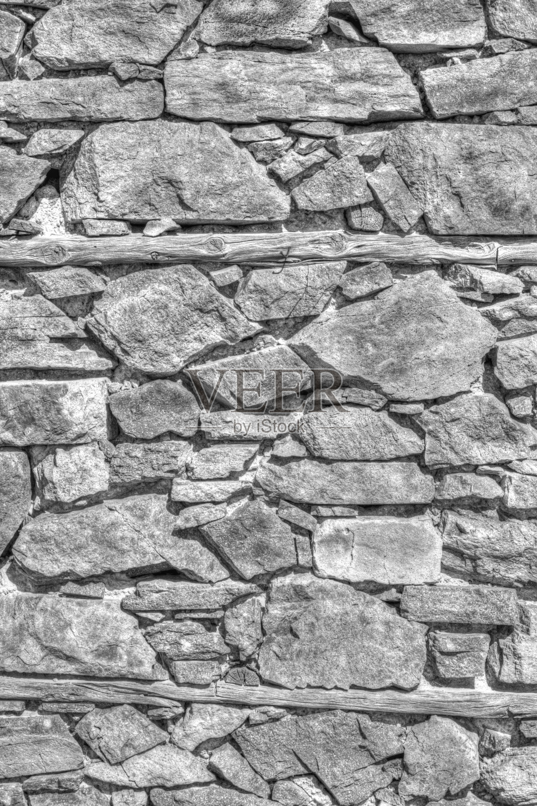 黑白相间的石墙背景照片摄影图片