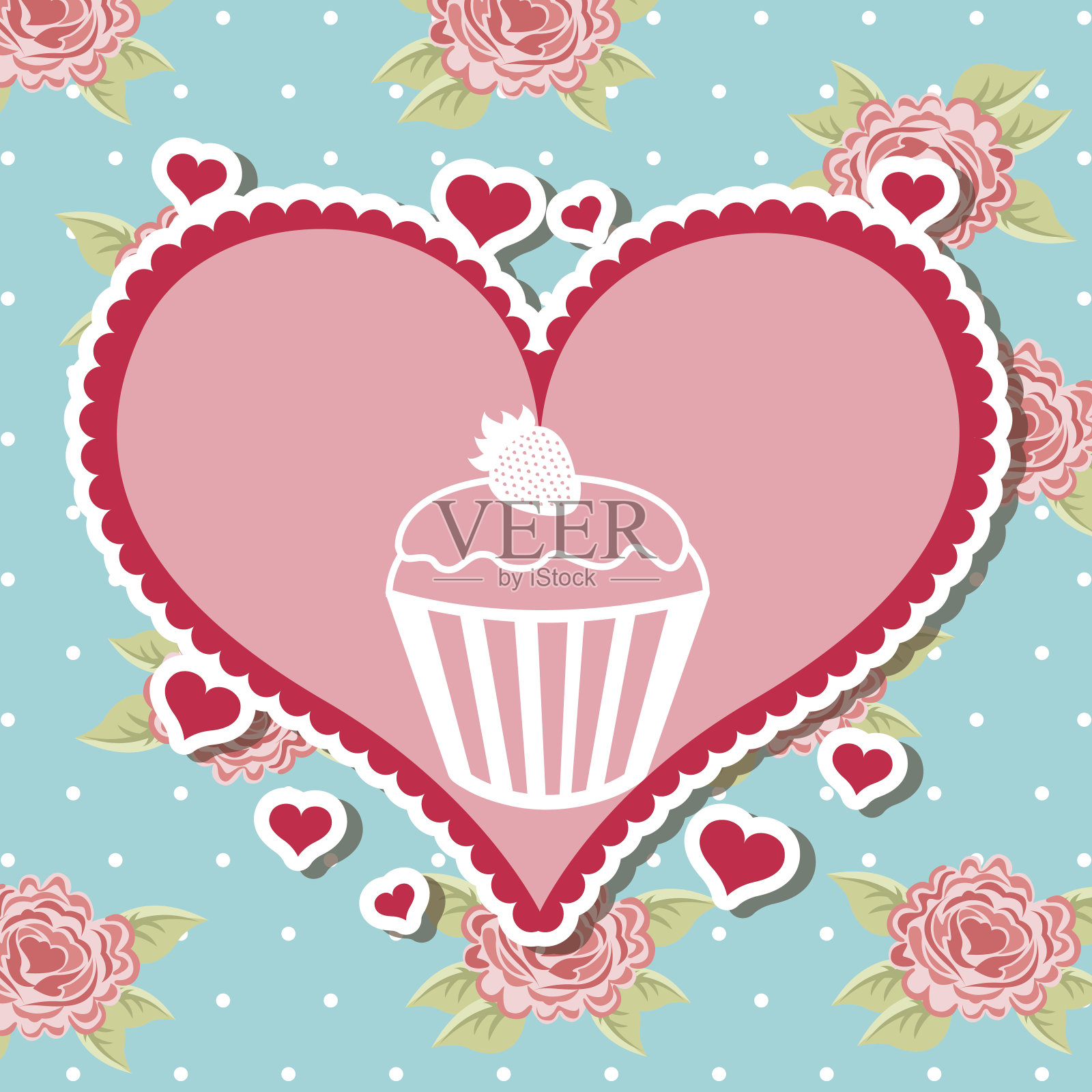 面包店甜蜜的设计插画图片素材