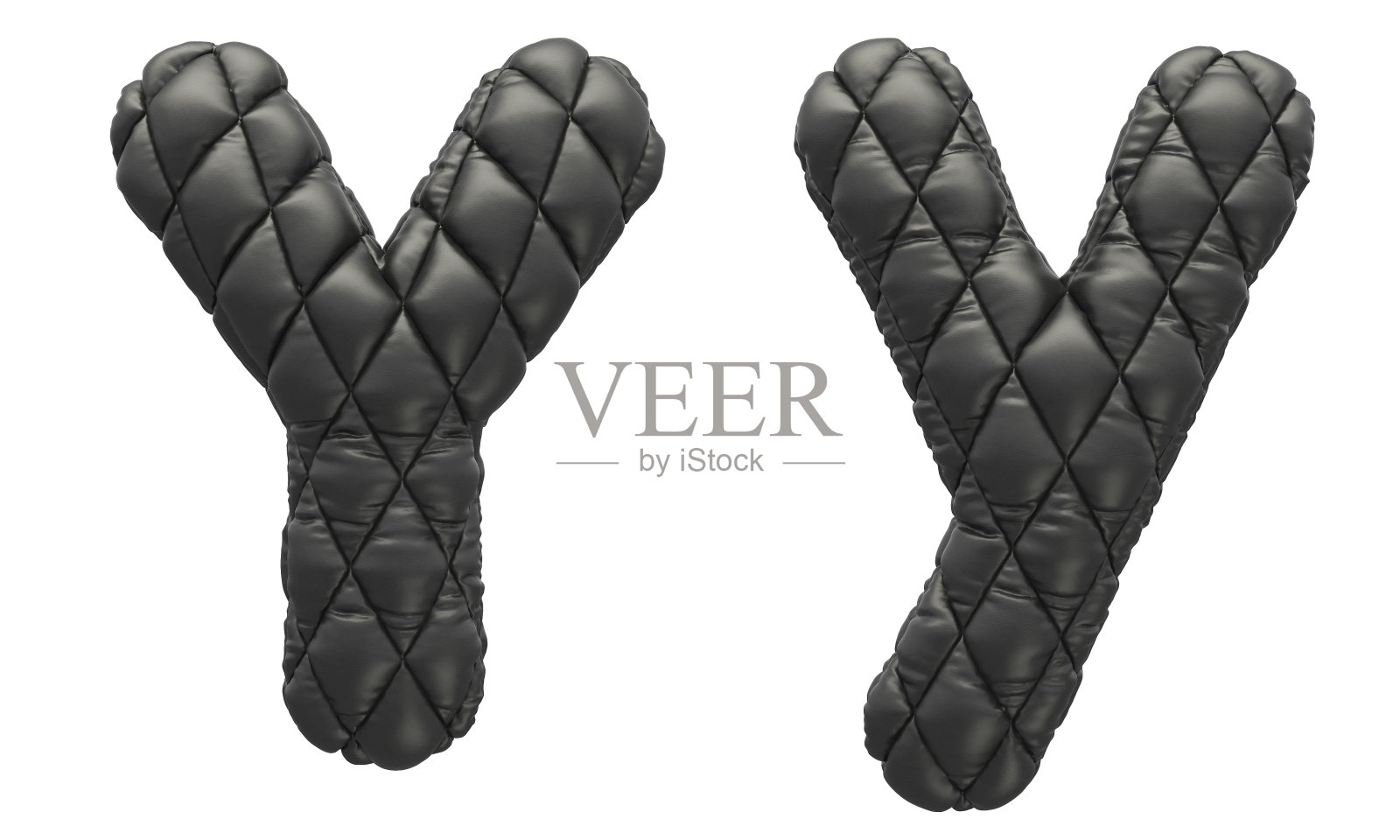 黑色绗缝皮革字体。照片摄影图片