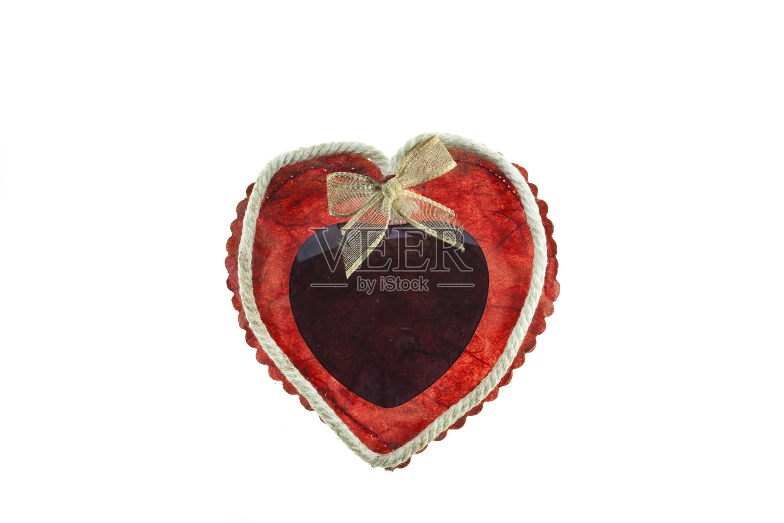 旧红纸心照片摄影图片