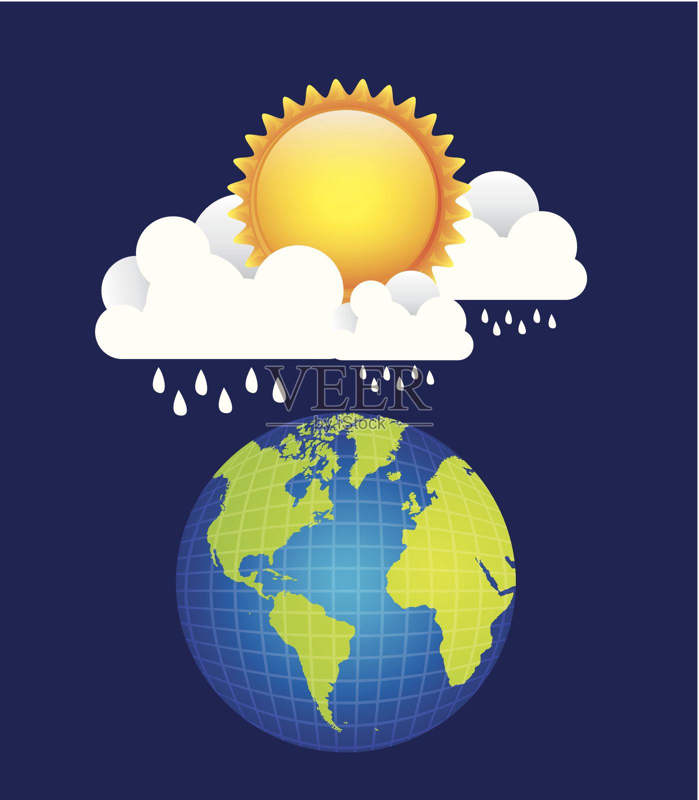 天气和季节插画图片素材