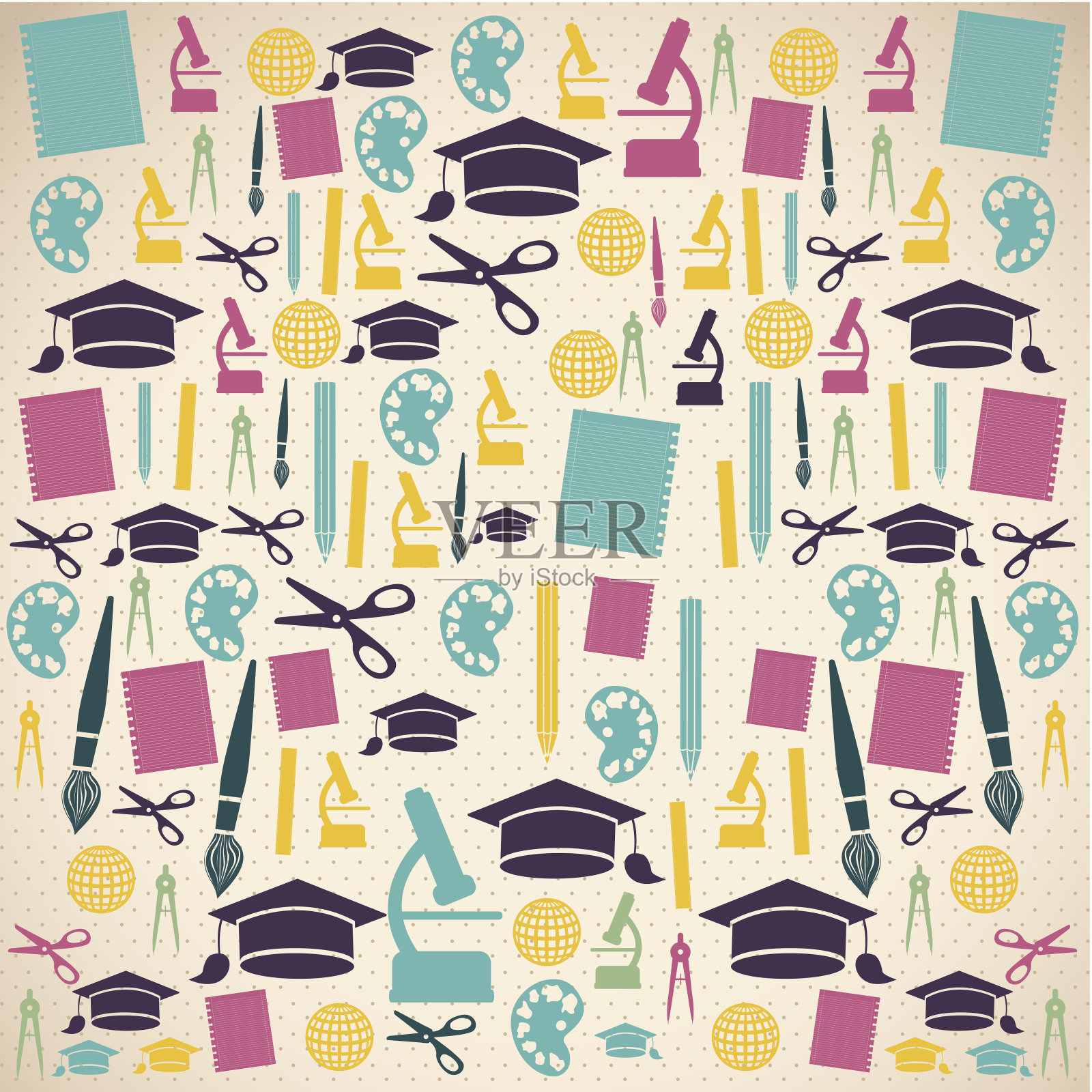 学校的图标插画图片素材