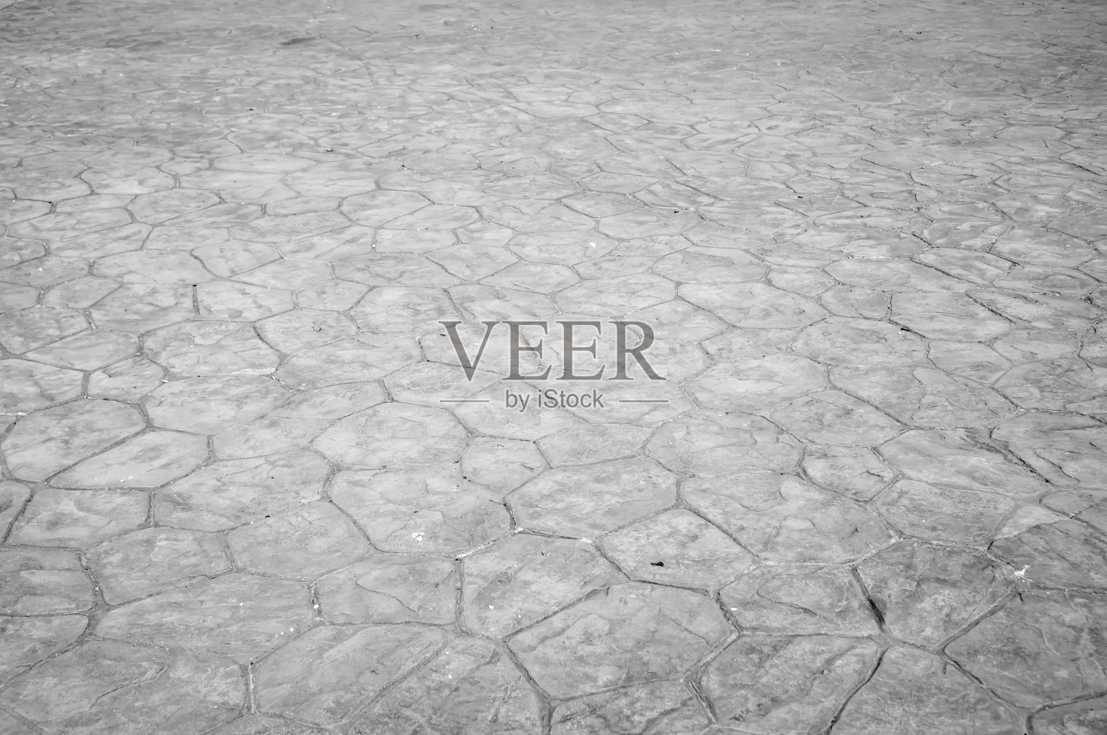花纹铺地砖，水泥地砖背景，黑白相间照片摄影图片