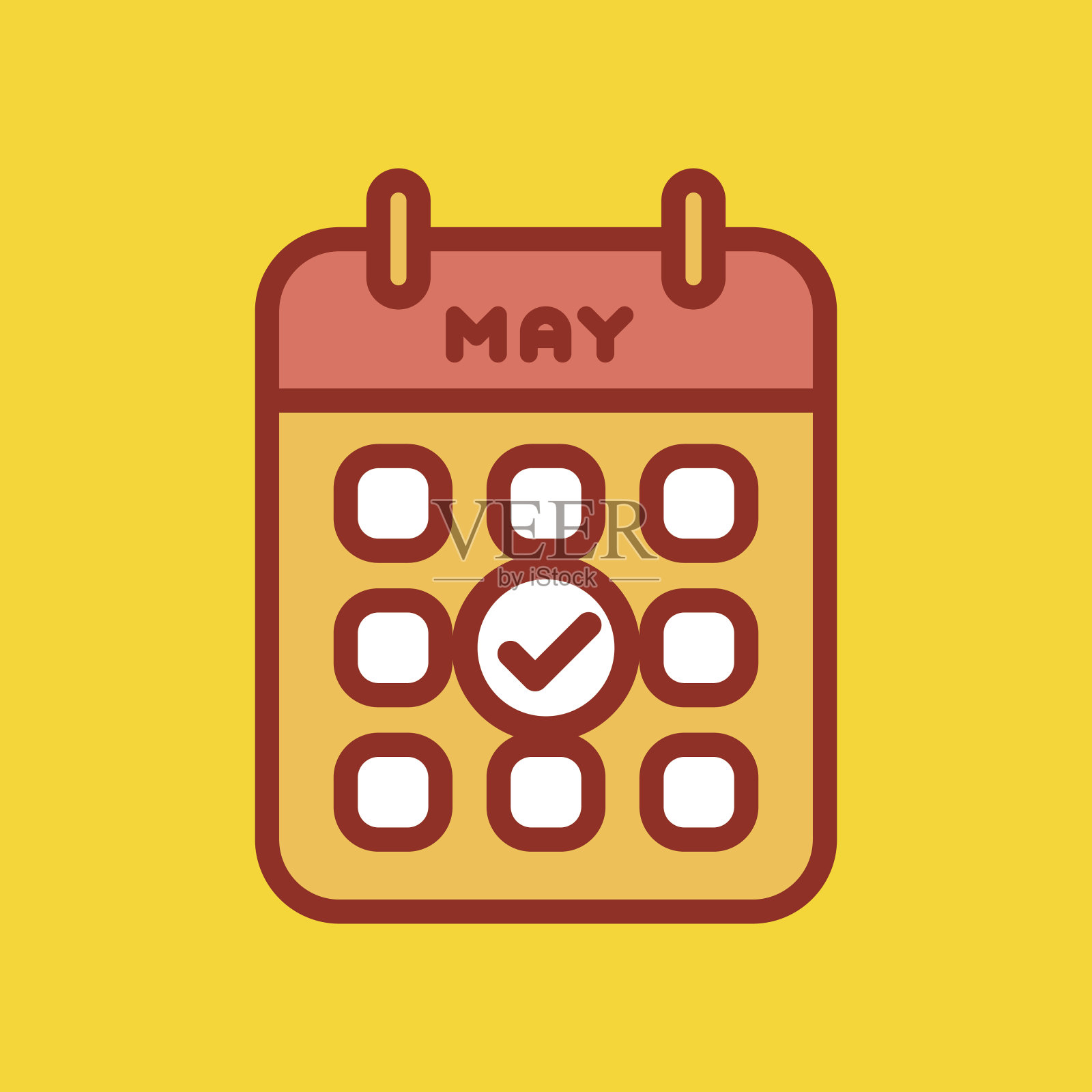 矢量日历网络图标办公室组织者商业图形纸计划约会和象形图提醒元素的事件会议或最后期限插图插画图片素材