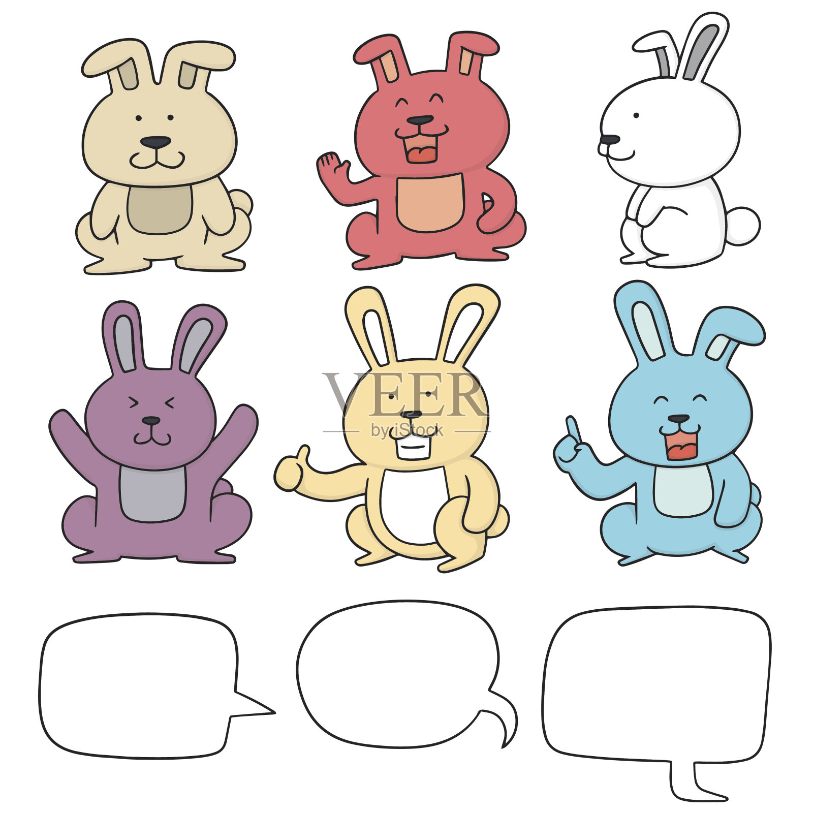 兔子插画图片素材