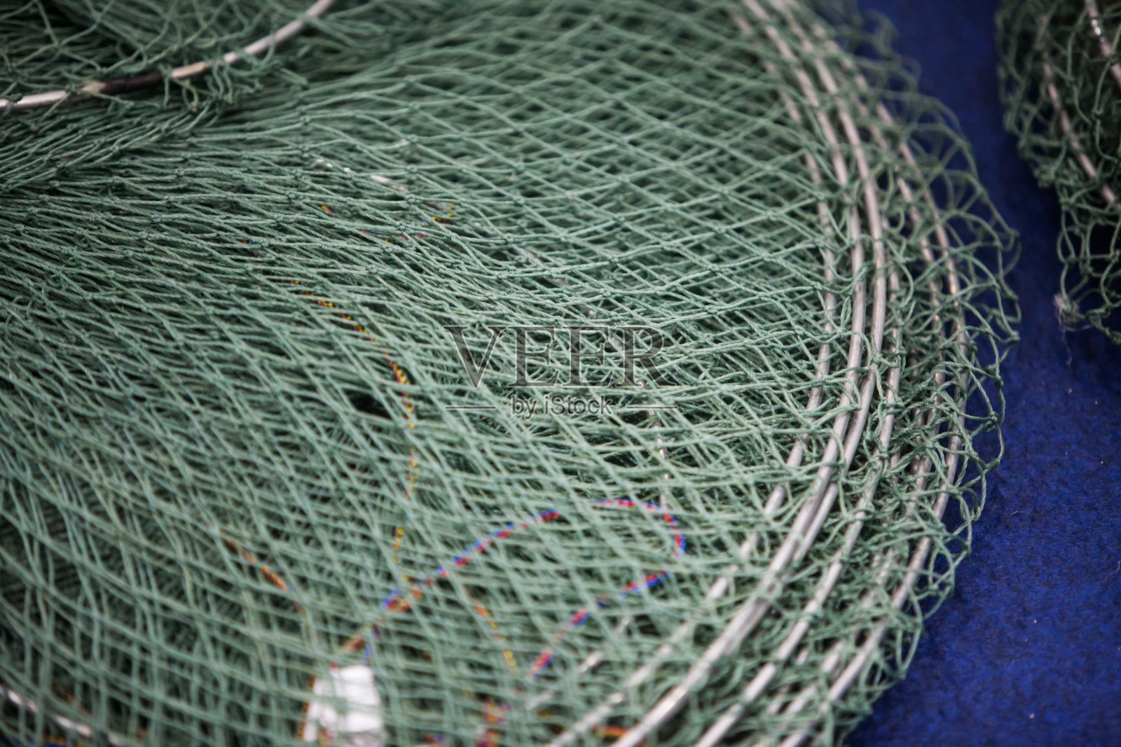 渔网的细节照片摄影图片