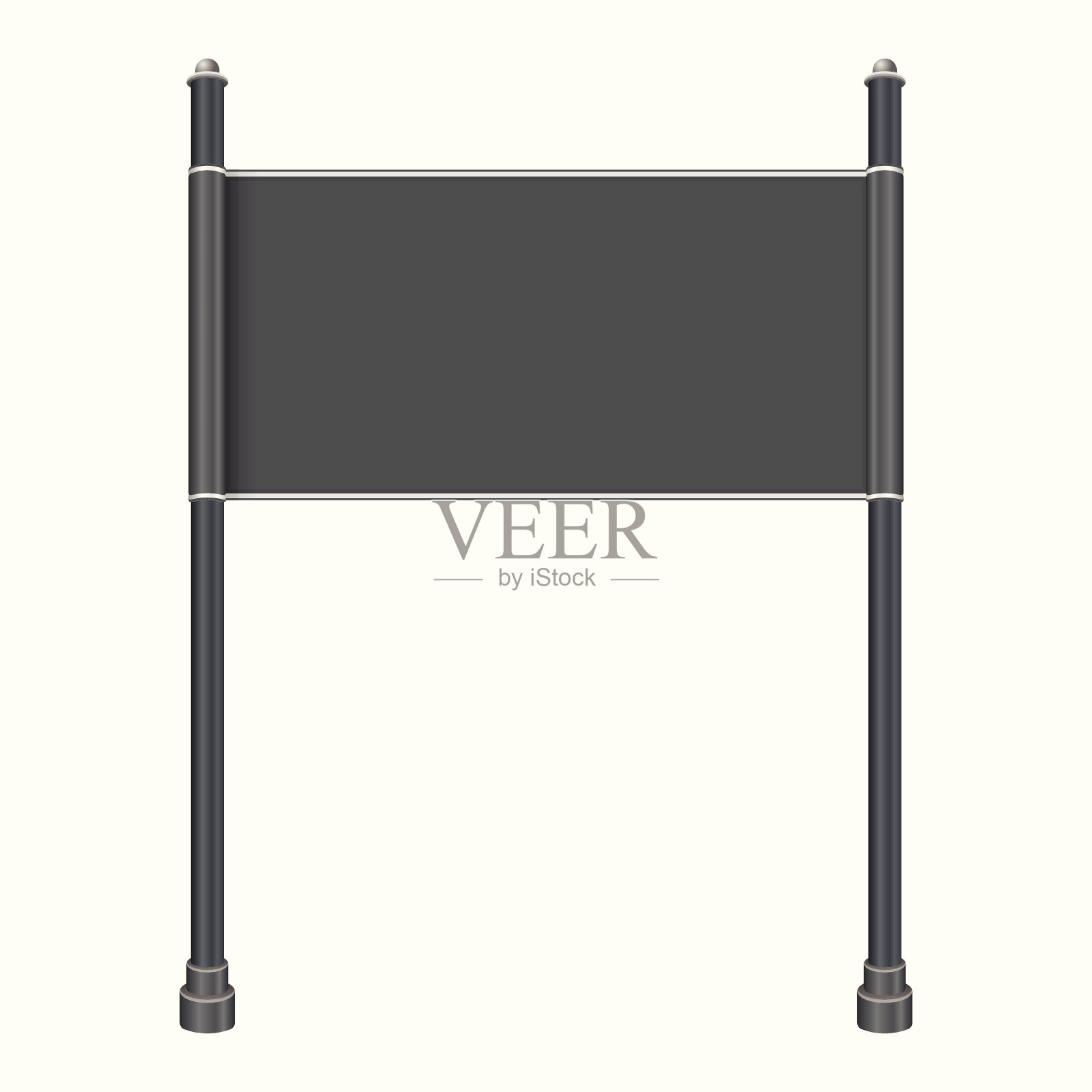 空白交通灰色标志孤立在白色背景设计元素图片