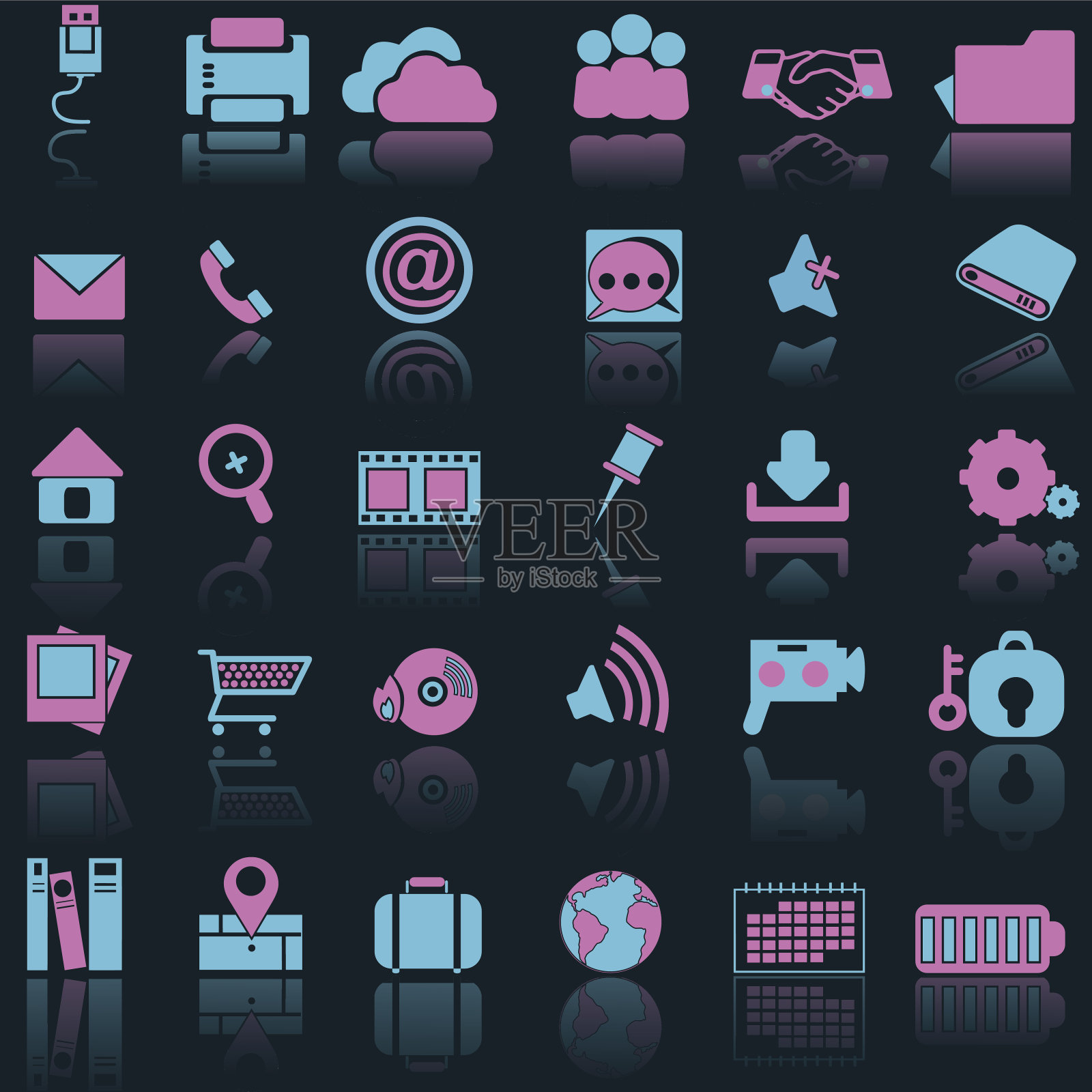 商业人物图标集图标素材