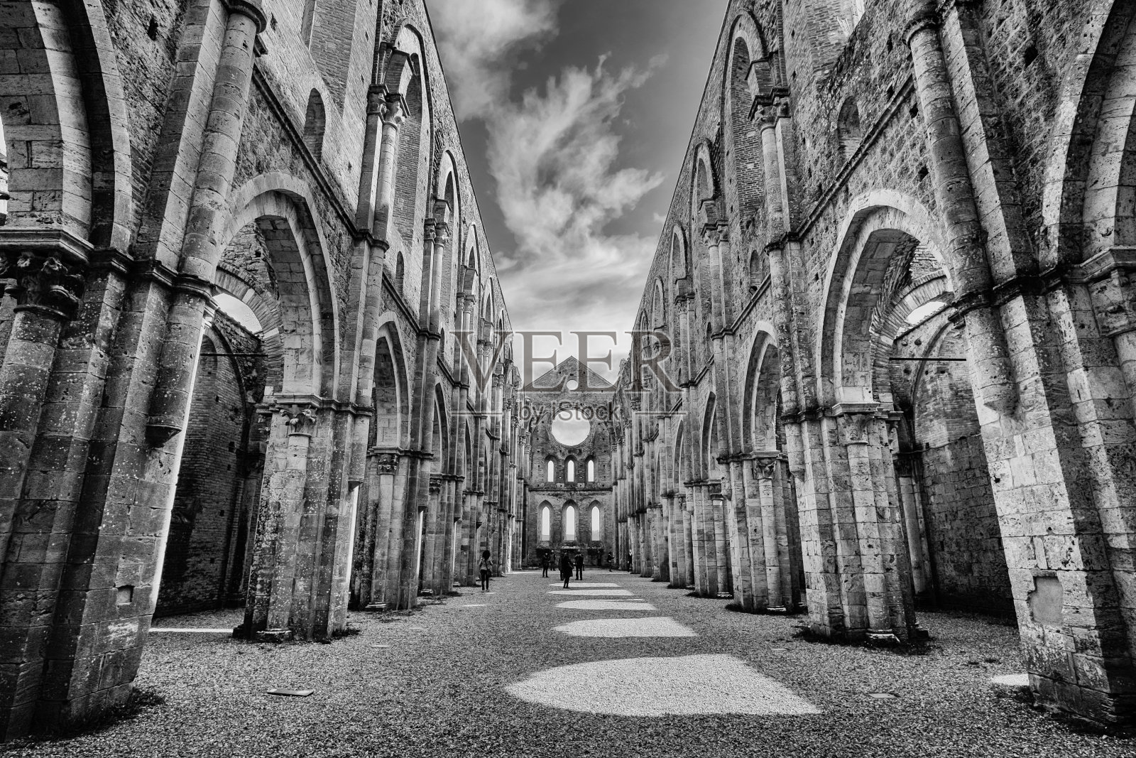 意大利托斯卡纳的圣加尔加诺修道院照片摄影图片