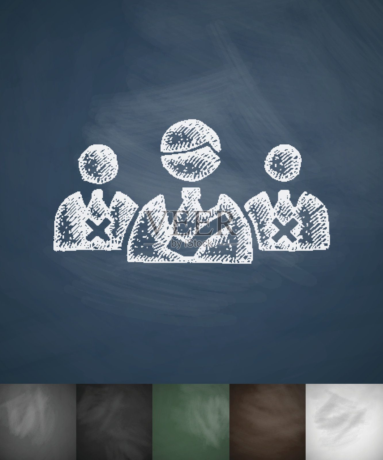 候选人图标。手绘矢量图插画图片素材