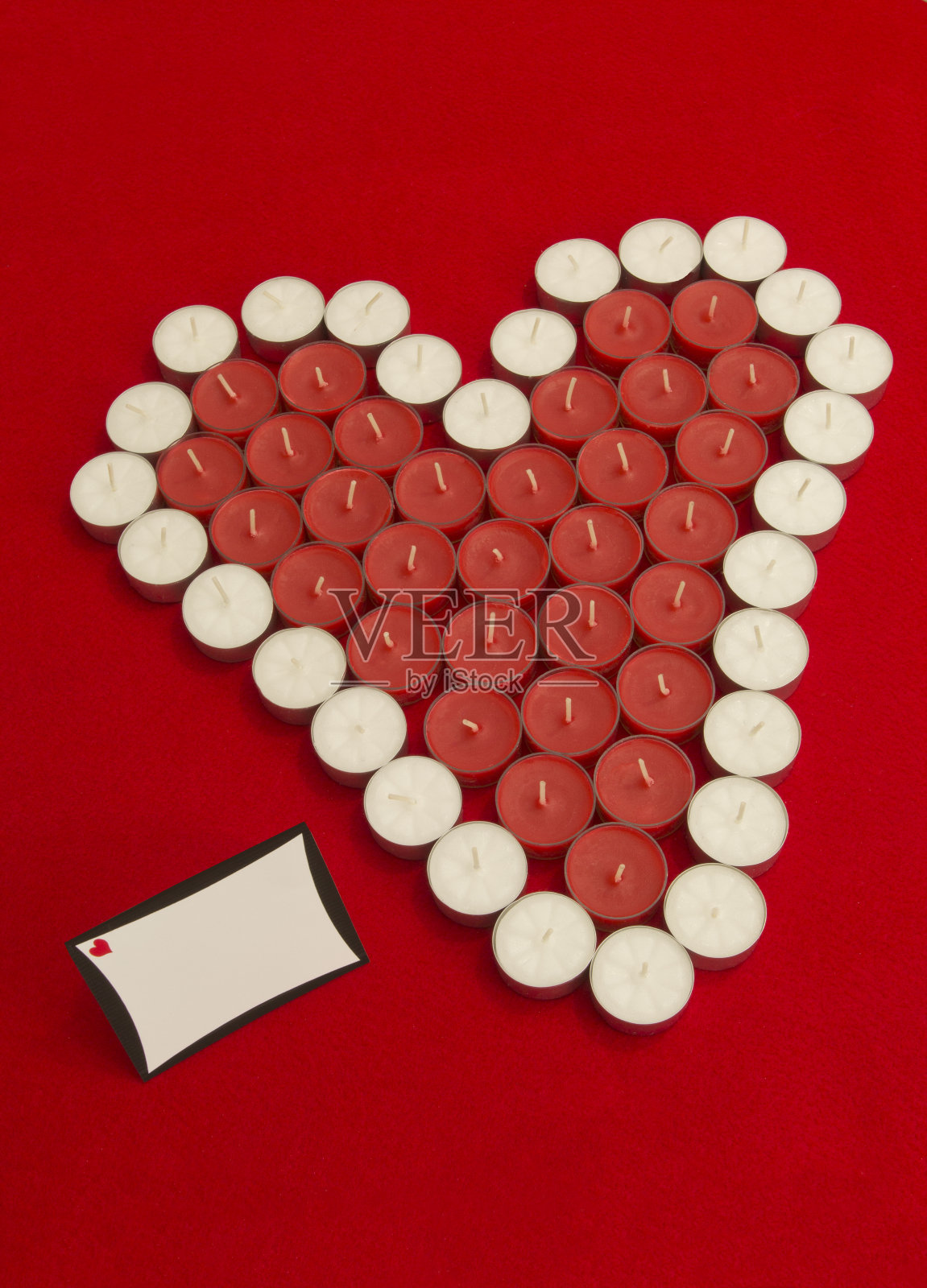 卡片蜡烛心照片摄影图片