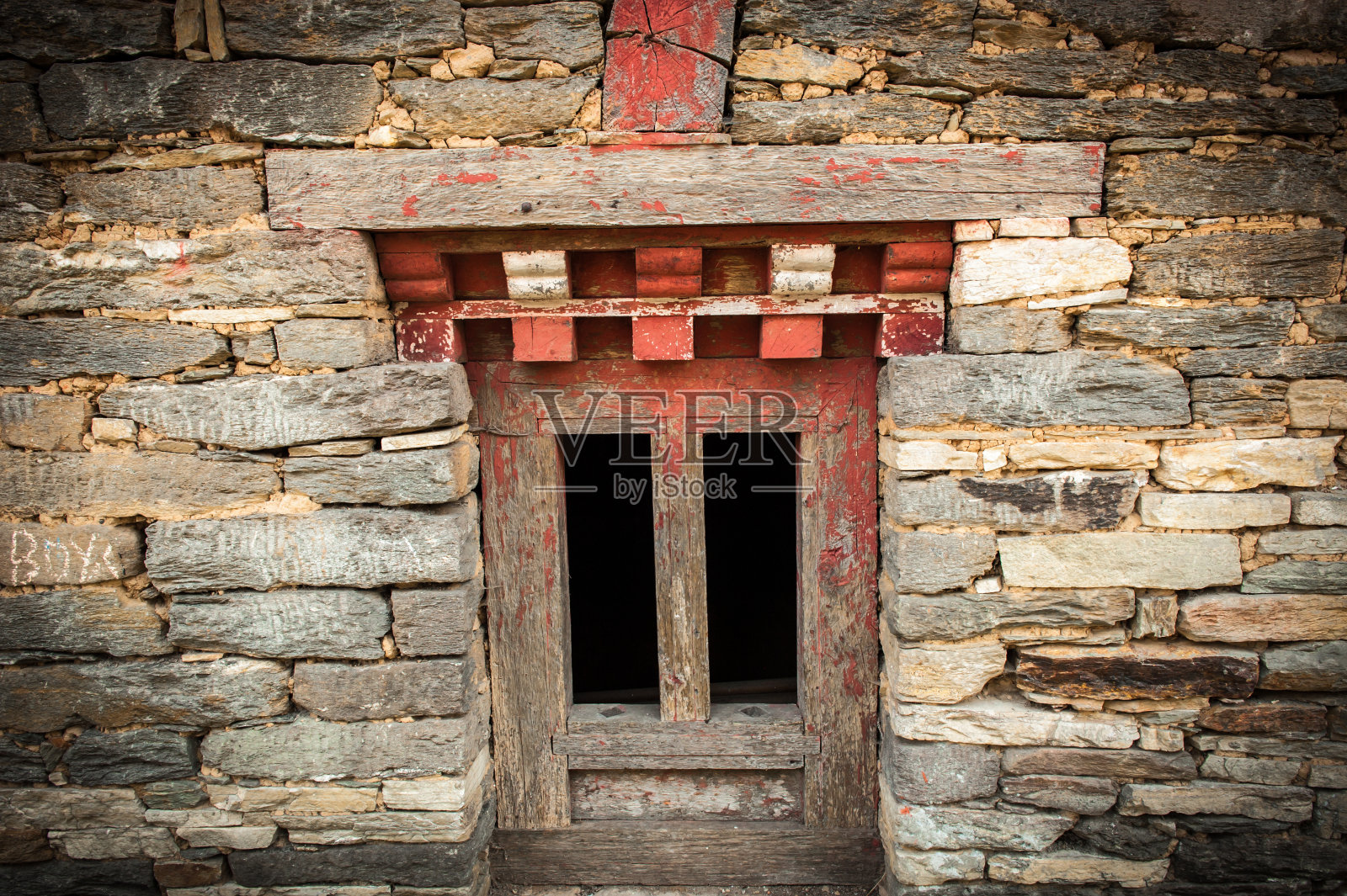 窗口石墙照片摄影图片