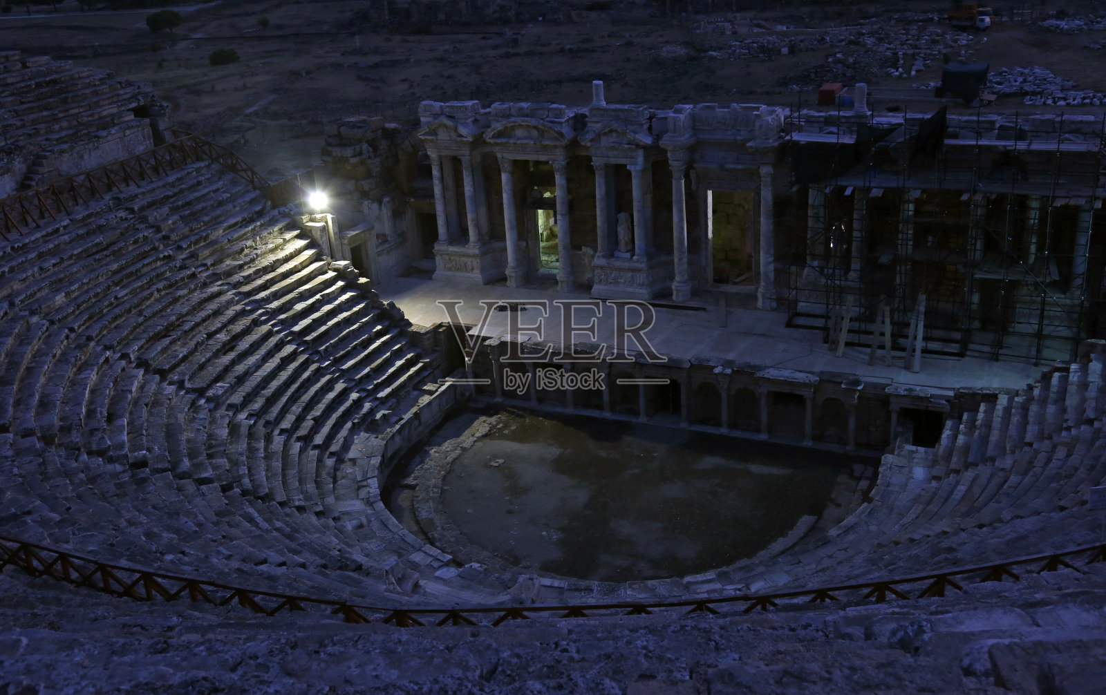 希拉波利斯剧院照片摄影图片