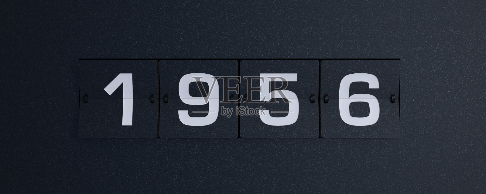 3d渲染翻转板，1956年照片摄影图片