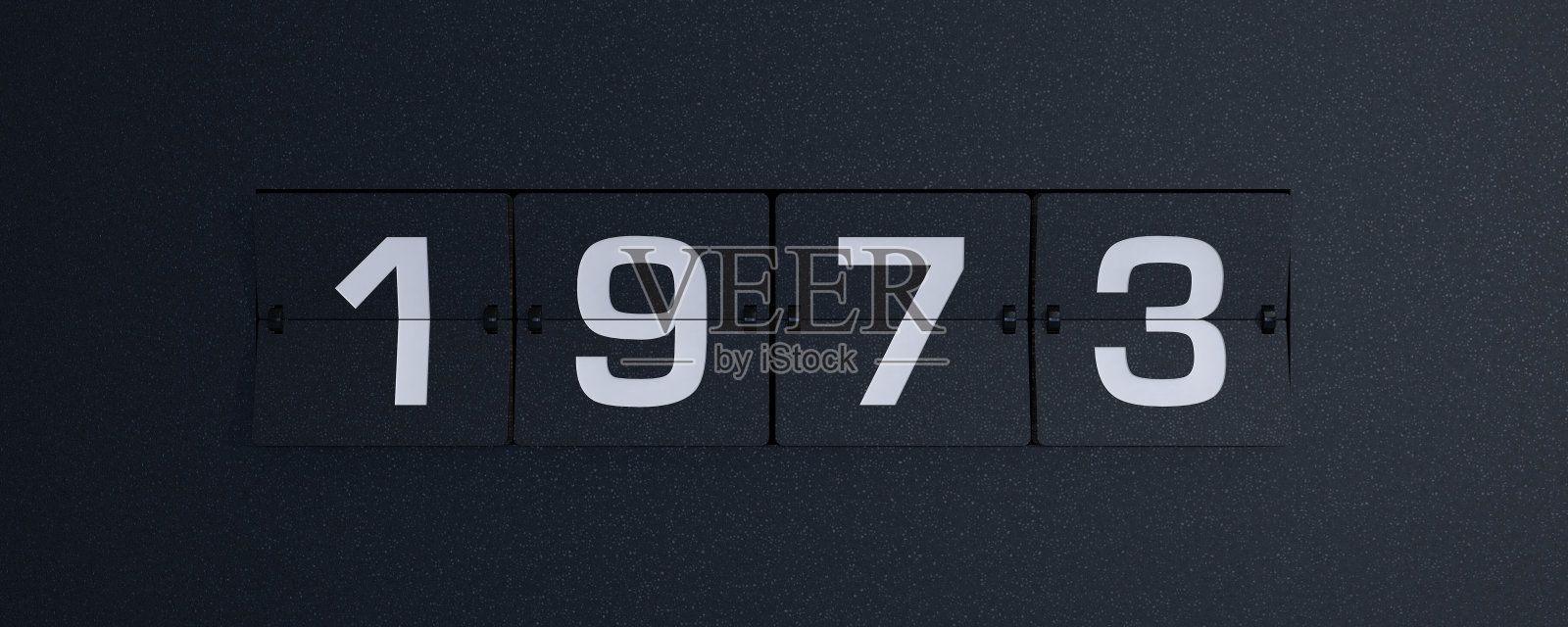 3d渲染翻转板1973年照片摄影图片