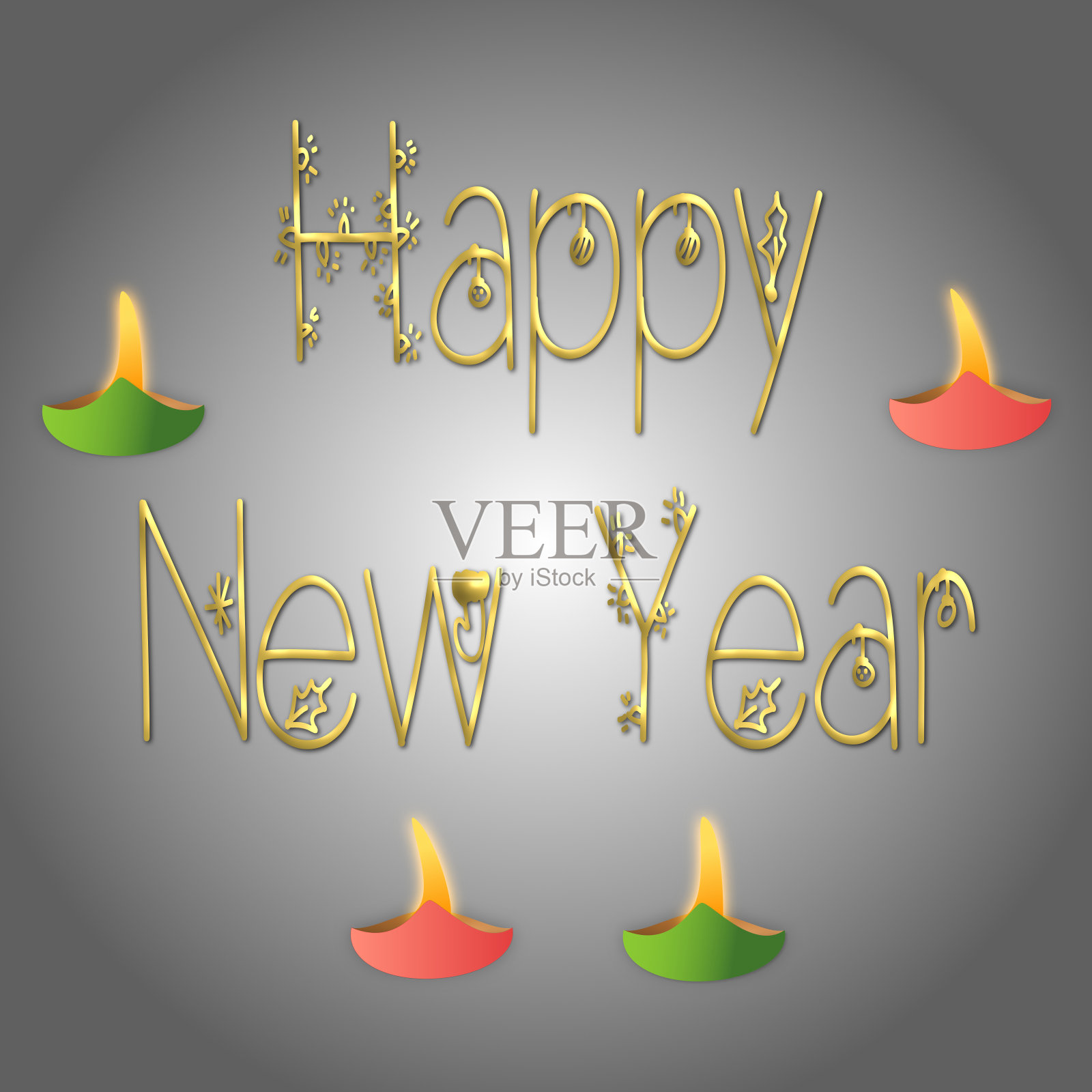 新年快乐插画图片素材