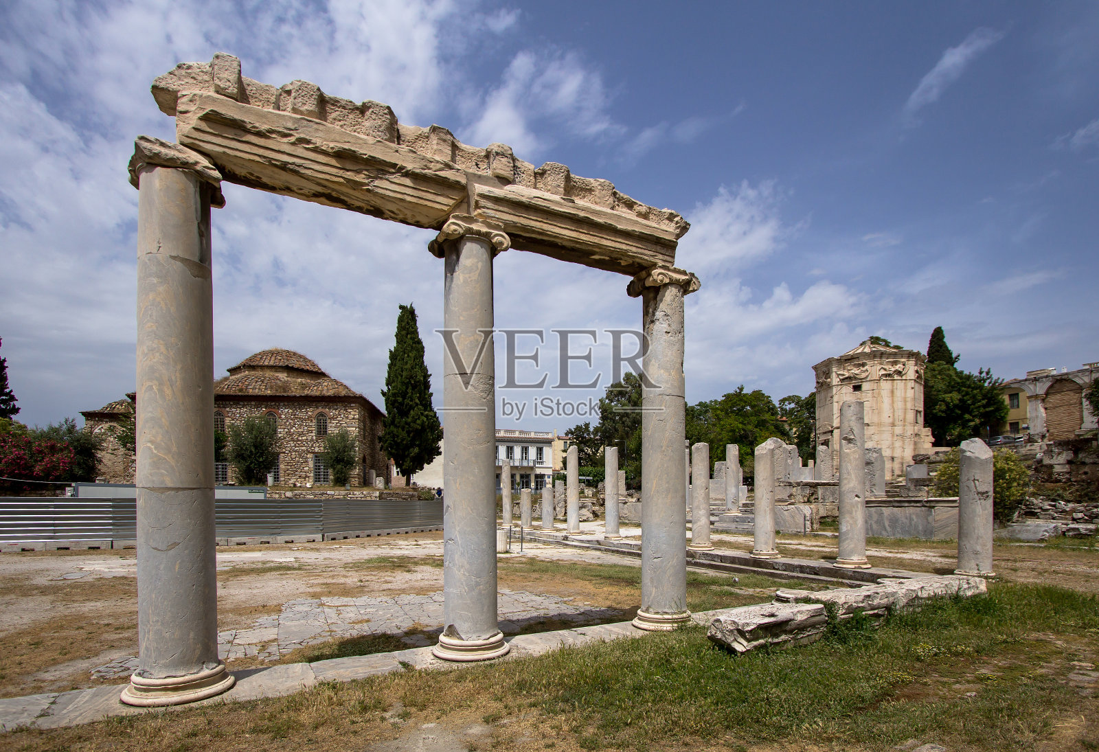 希腊雅典的古集市照片摄影图片