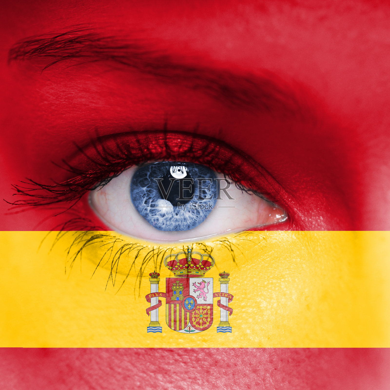 西班牙国旗照片摄影图片