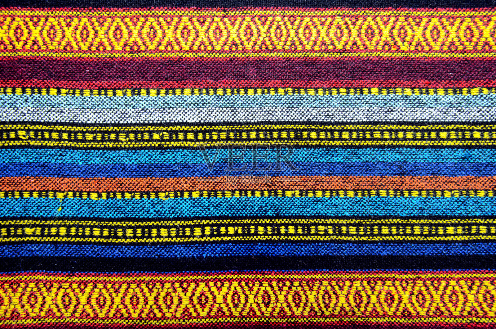 手工编织的棉织品。照片摄影图片