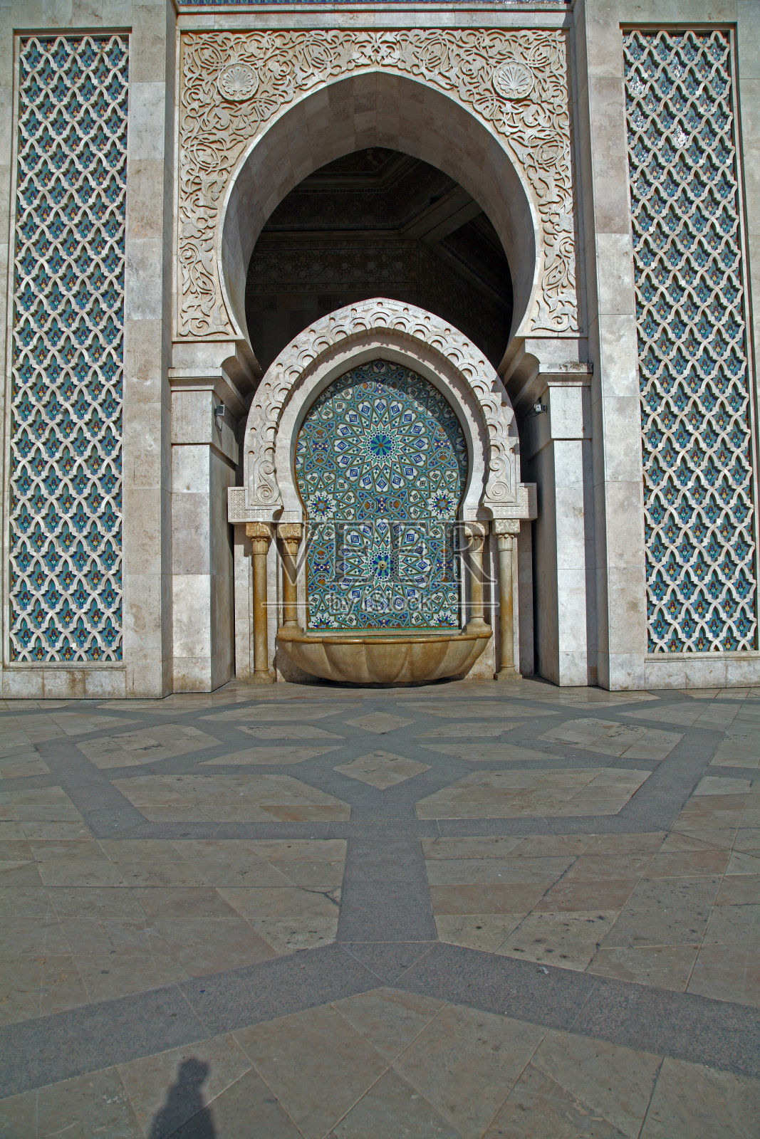 摩洛哥卡萨布兰卡的哈桑二世清真寺照片摄影图片