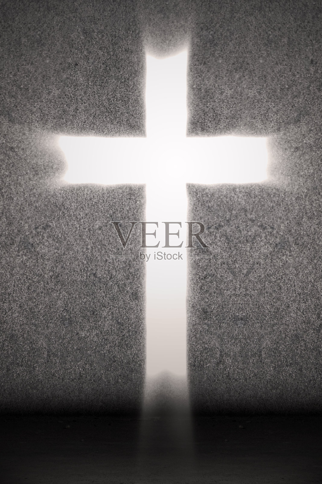 灰色上的亮十字照片摄影图片