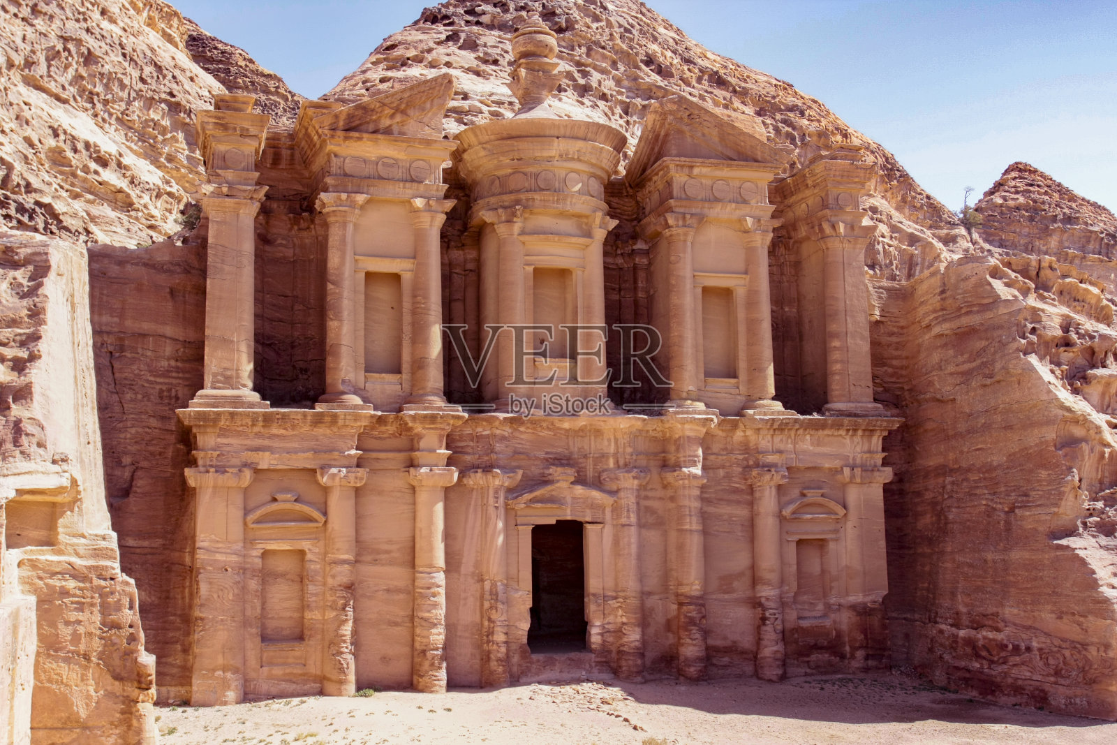 约旦佩特拉修道院照片摄影图片