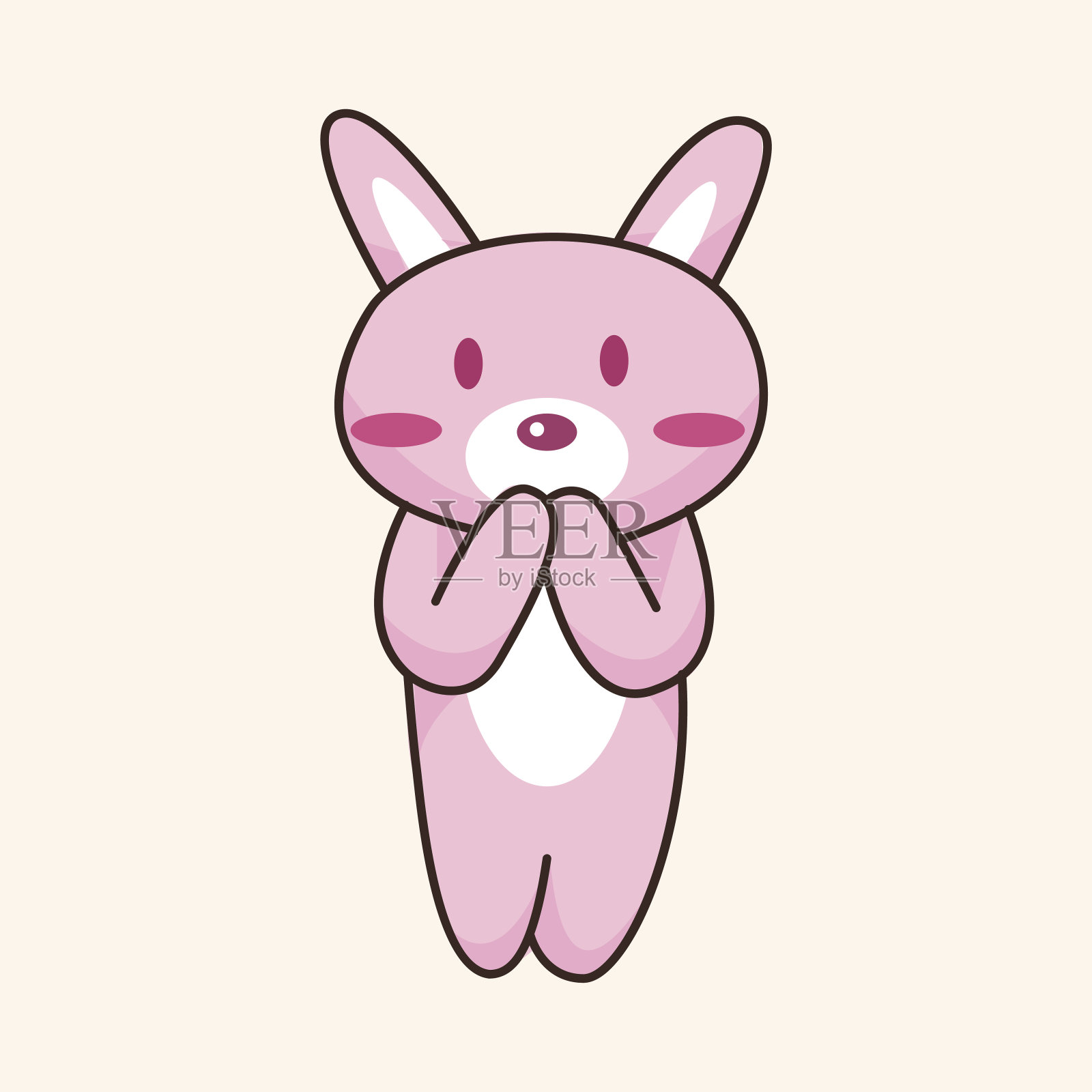 游乐园玩偶表演者主题元素插画图片素材