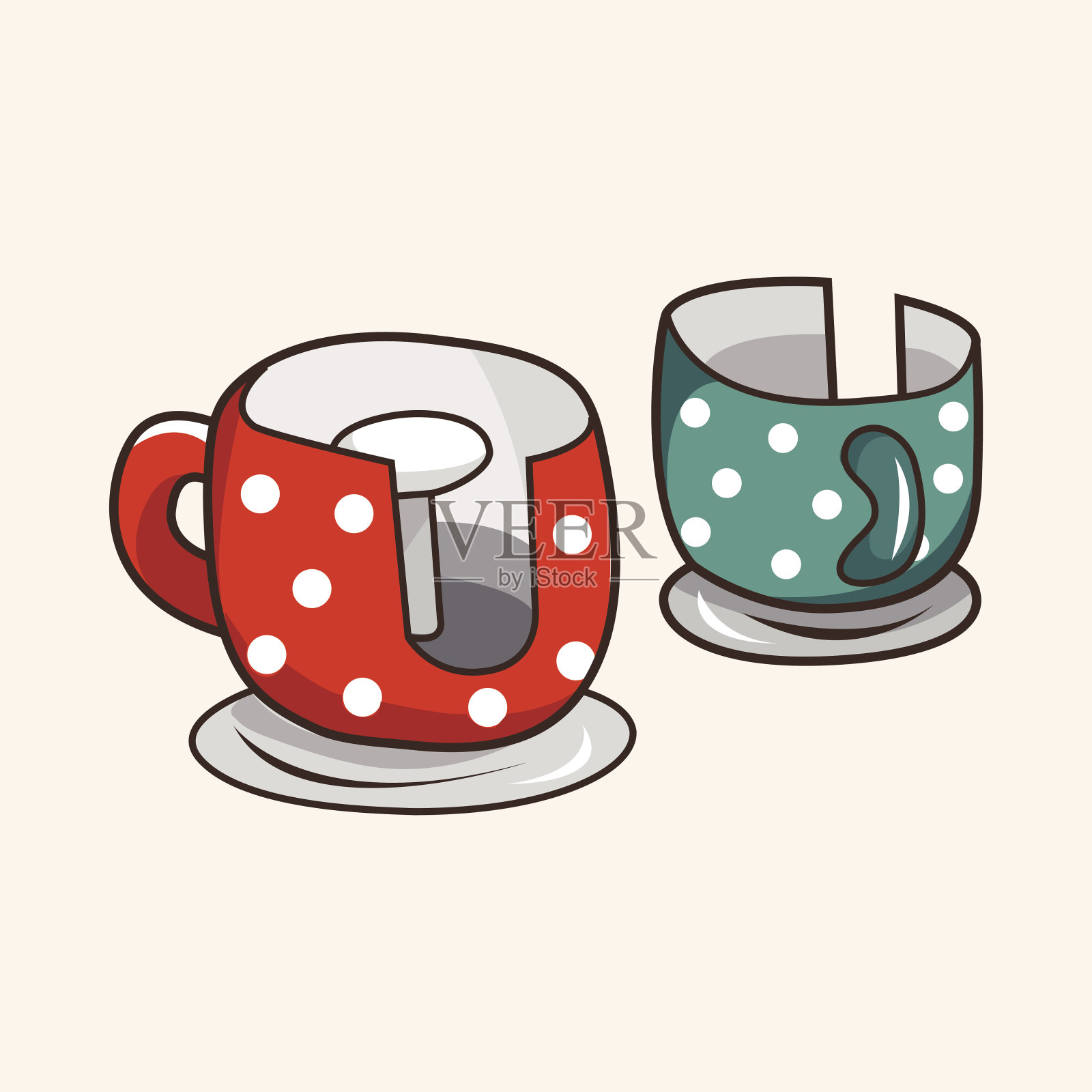 游乐园设施主题元素插画图片素材