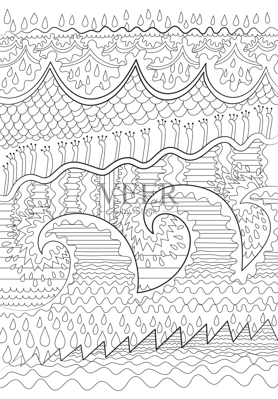 背景高细节。插画图片素材