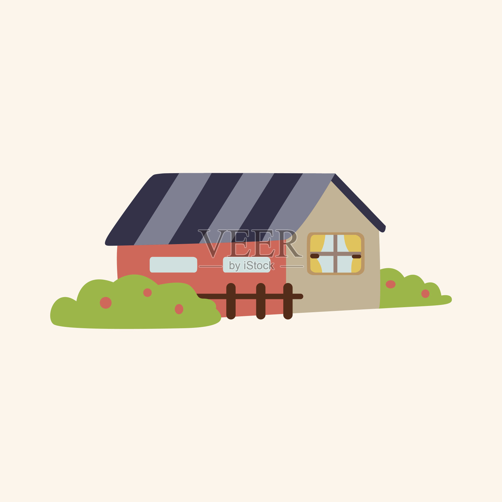 建筑房屋主题元素，eps设计元素图片