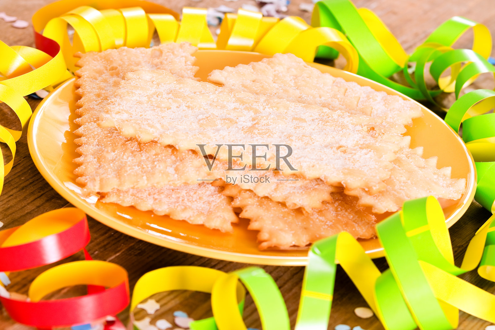 狂欢节的糕点。照片摄影图片