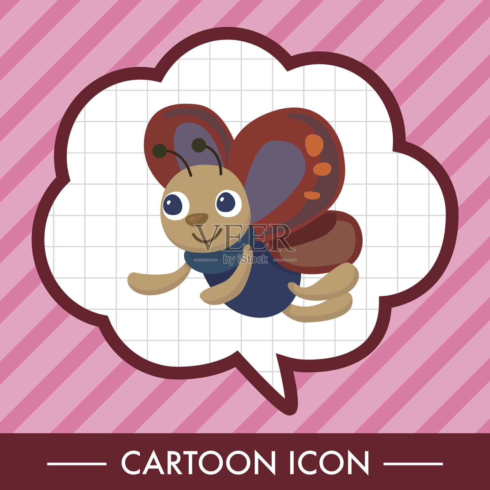 蝴蝶主题元素向量，eps插画图片素材