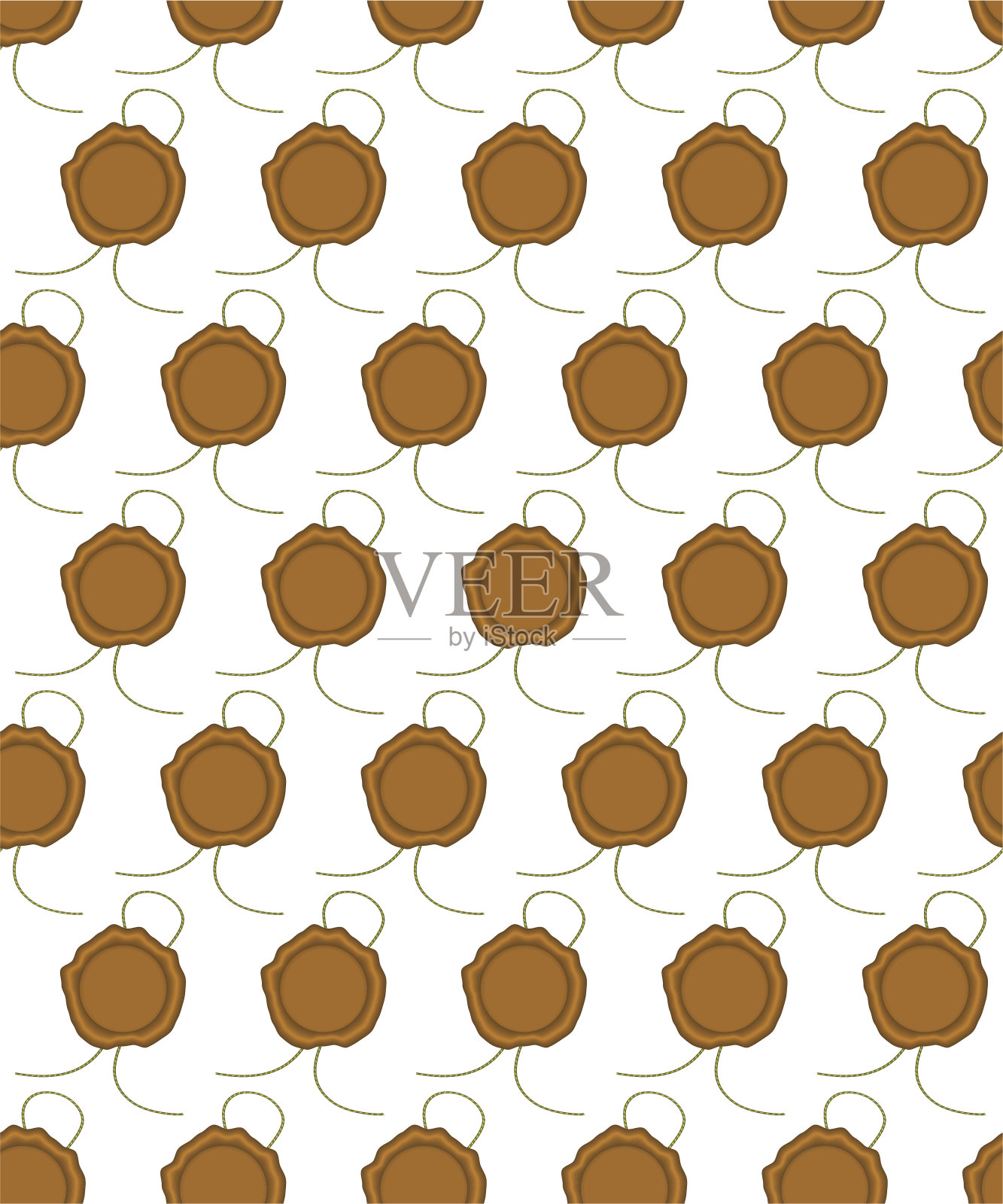 封蜡压模插画图片素材