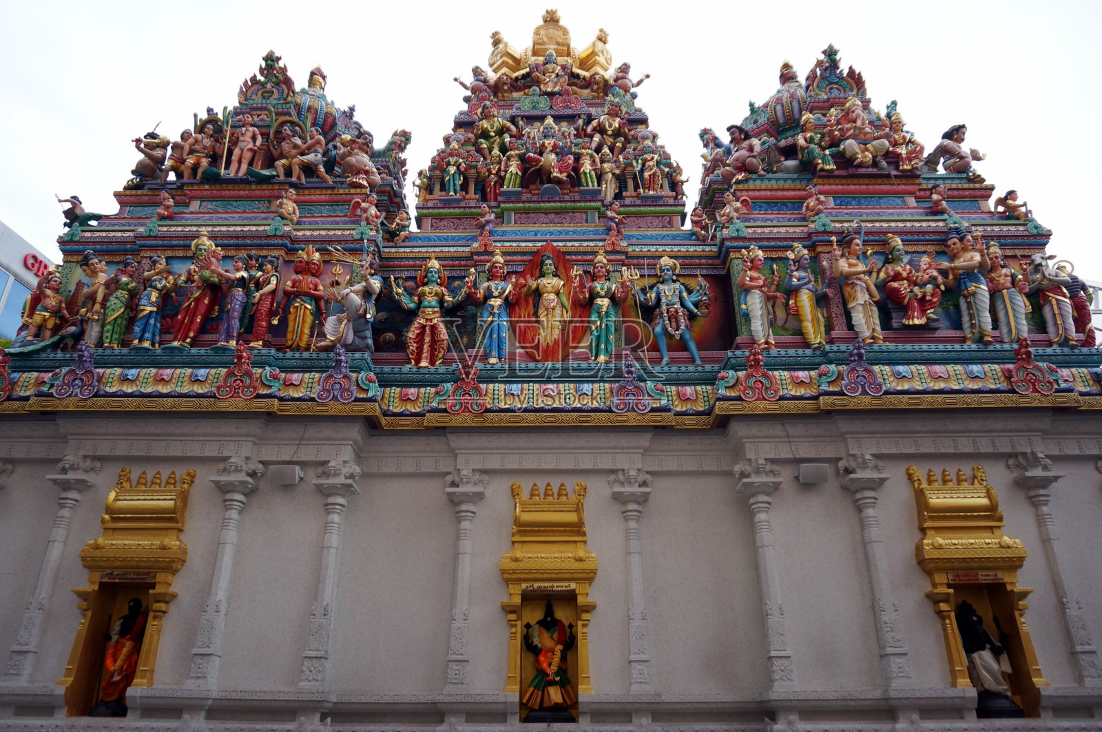 印度教寺庙的观点照片摄影图片