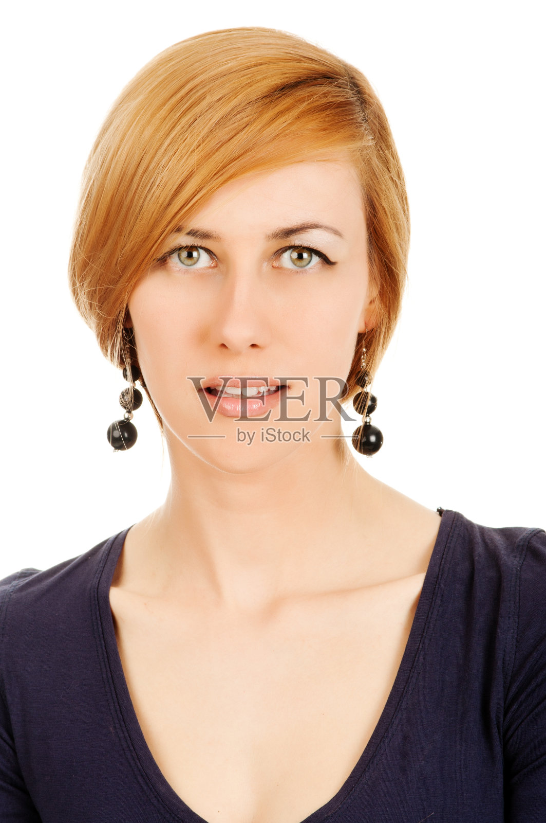 金发女郎照片摄影图片