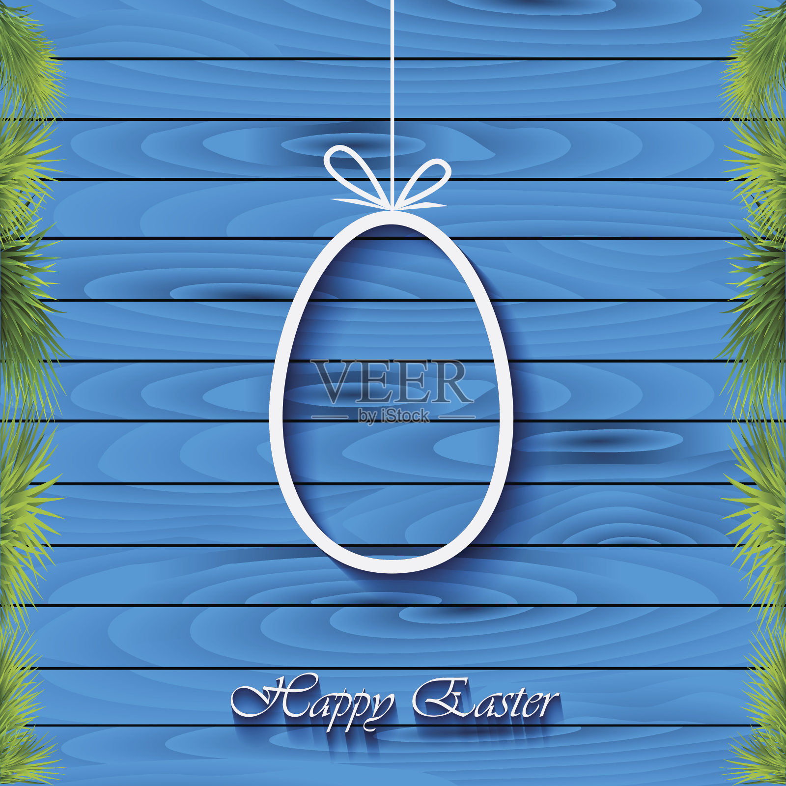 复活节快乐，现代而优雅的背景插画图片素材