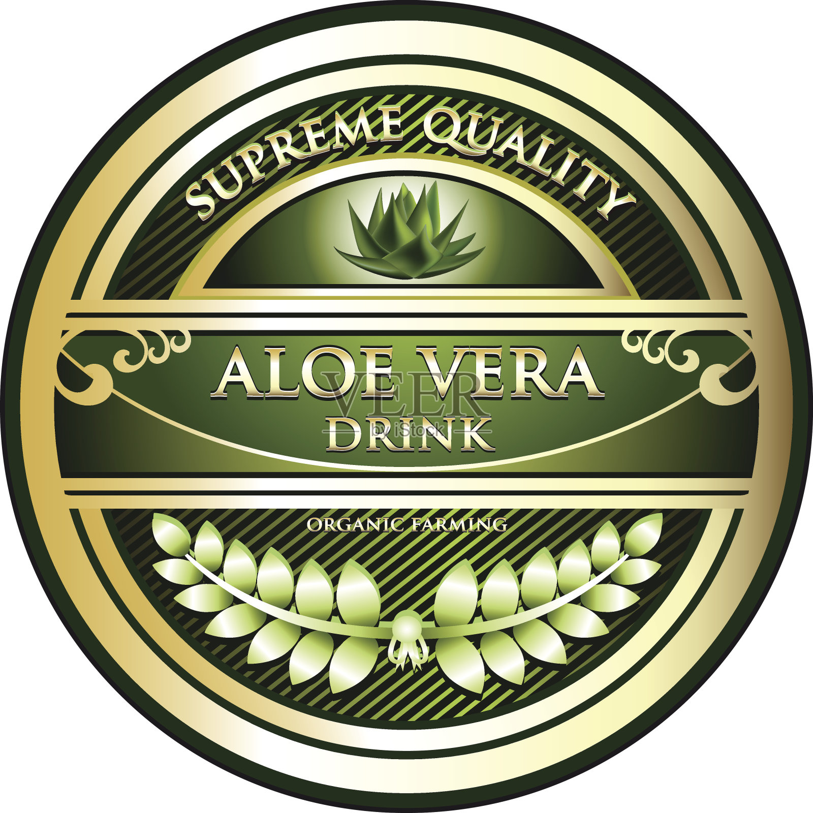 芦荟汁饮品插画图片素材