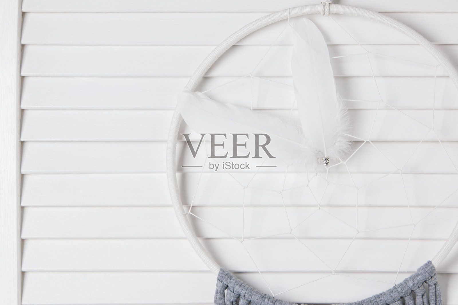 白灰捕梦网照片摄影图片