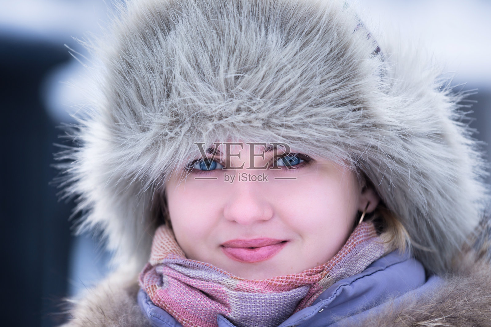 冬天的女孩照片摄影图片