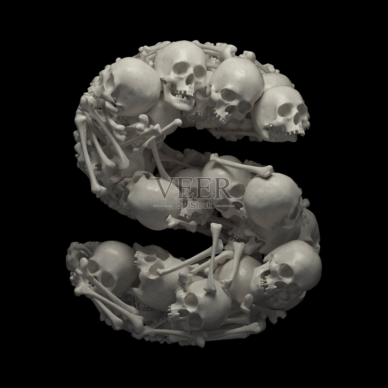 骷髅字体照片摄影图片