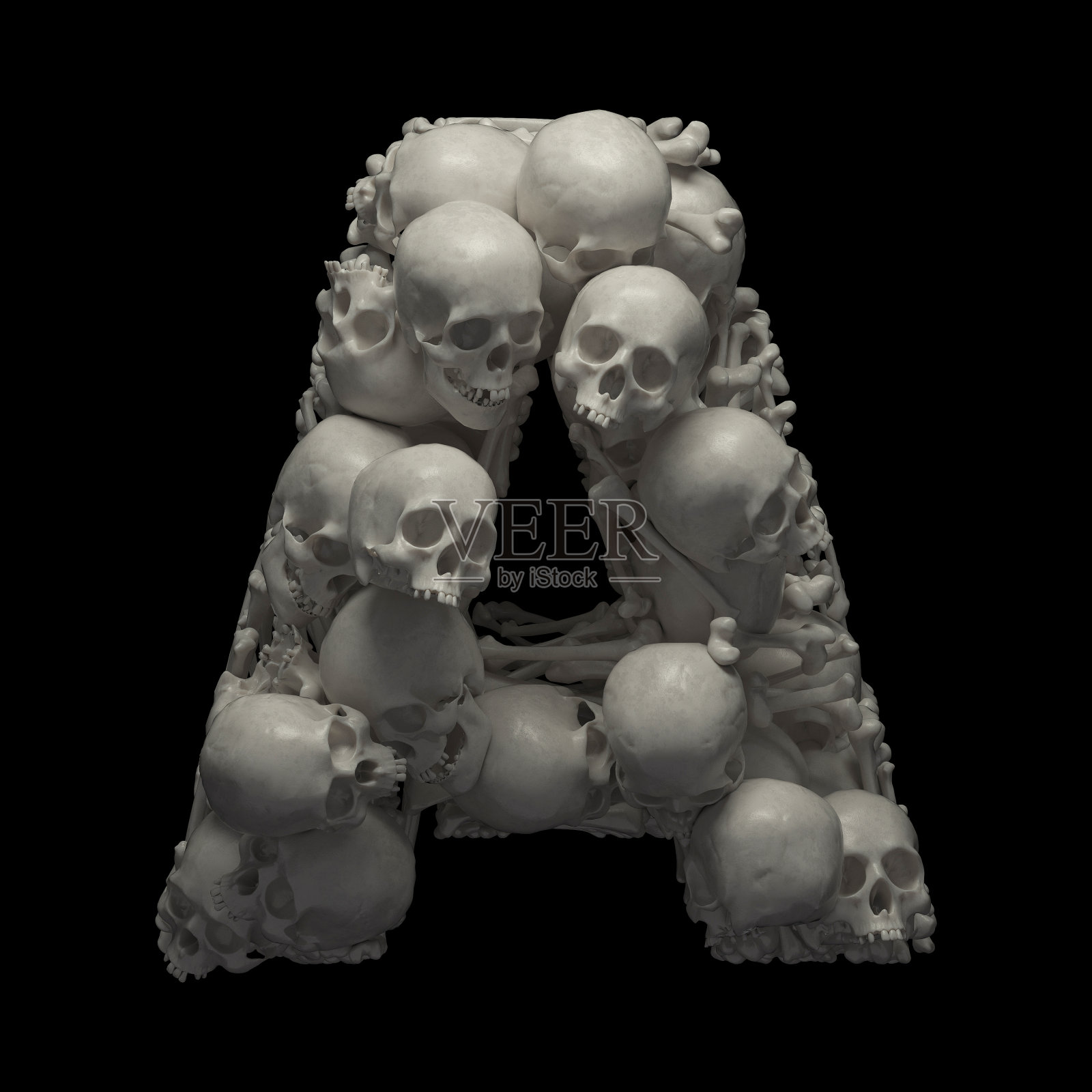 骷髅字体照片摄影图片