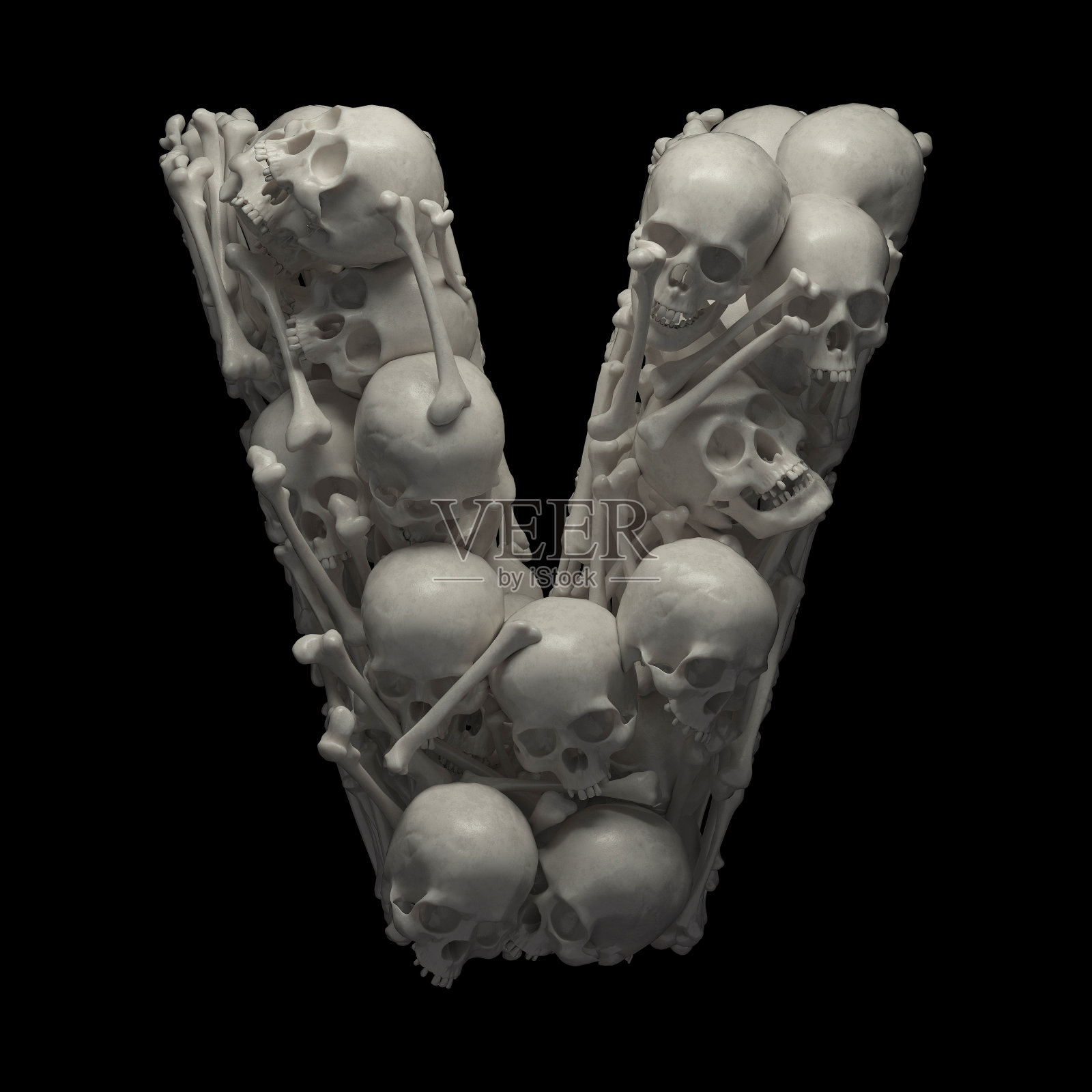 骷髅字体照片摄影图片