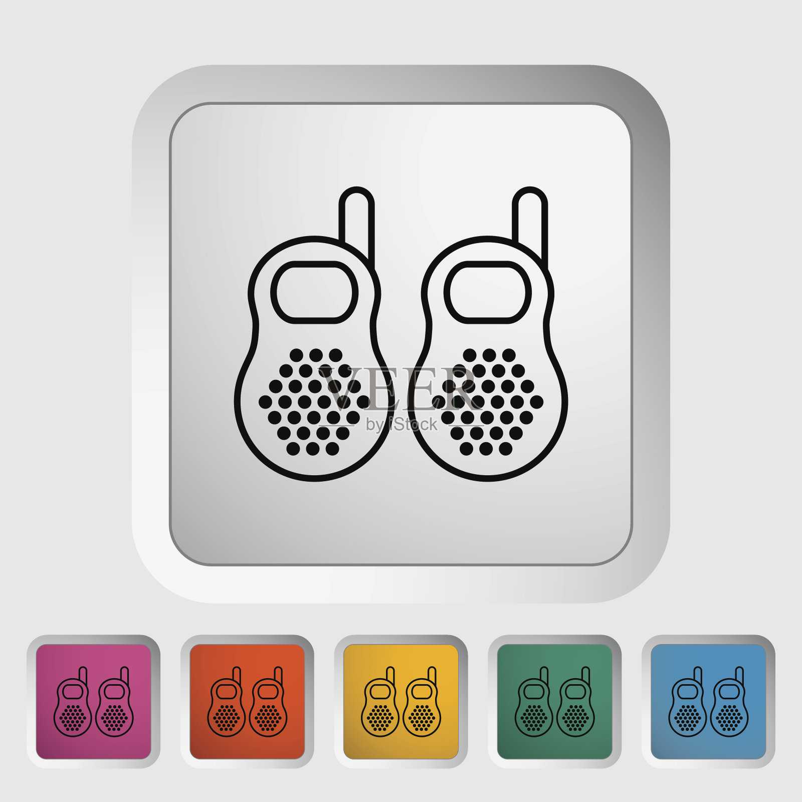 婴儿监视器插画图片素材