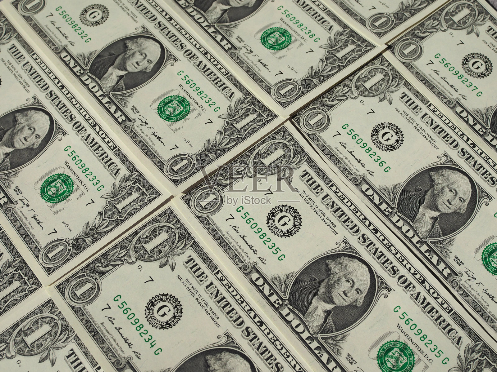 1美元纸币照片摄影图片